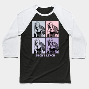 Becky Lynch Wrestling Pop Art Baseball T-Shirt